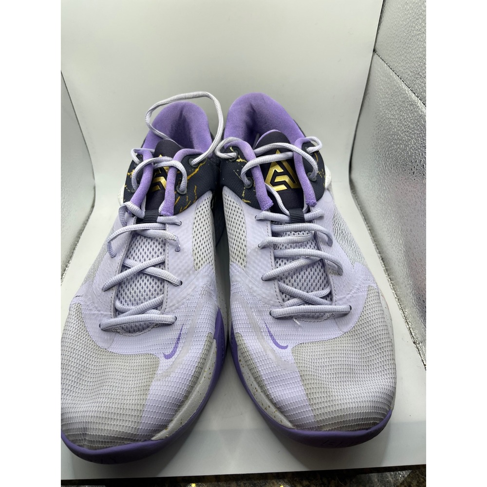 Nike Giannis Immortality 2 Men's Basketball Shoes Lilac Gold‎ Size 11
